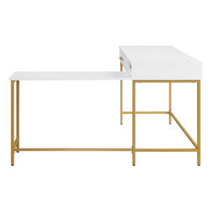 OSP Home Furnishings Modern Life Desk in White White