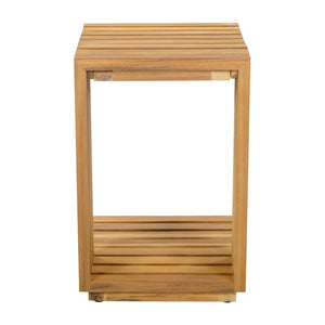 English Elm Oversized Outdoor Acacia Wood Club Chair and Table Set with Water Repellent Cushions N768P392778B