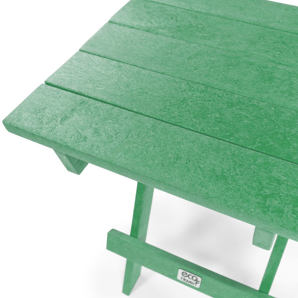 English Elm Riverstone Recycled Hdpe Folding Outdoor Bistro Table Weatherproof Patio Balcony Green B2745P409704