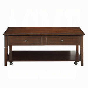 English Elm Walnut Lift-Top Coffee Table with Dual Storage Compartments, Mobile Shelf on Casters, Timeless Design B062P209099