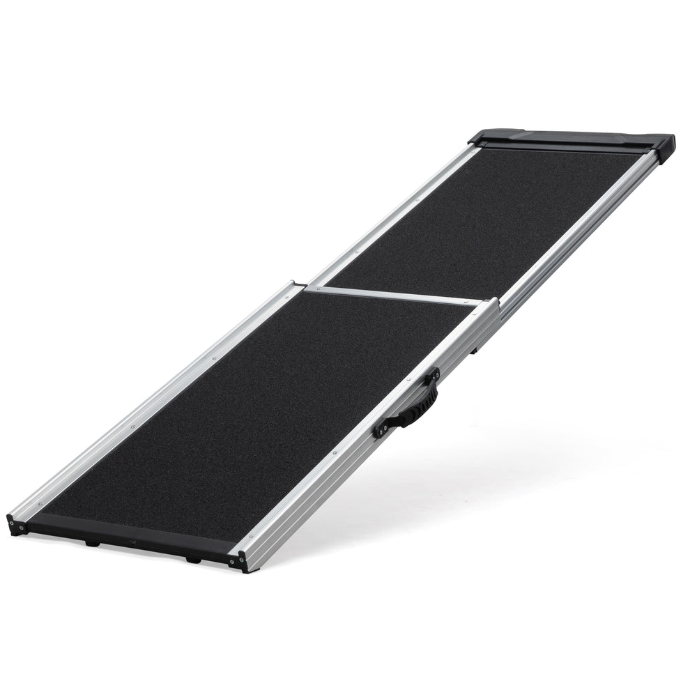 English Elm Foldable Aluminum Pet Ramp with Traction Mat and Pvc Grip for Cars Beds Couches W2181P228649