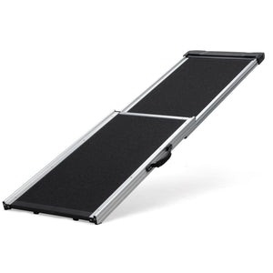 English Elm Foldable Aluminum Pet Ramp with Traction Mat and Pvc Grip for Cars Beds Couches W2181P228649