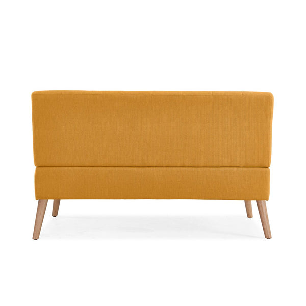 English Elm Mondy Tufted Mid-century Loveseat Polyester Upholstered with Tapered Solid Wood Legs B127P495076