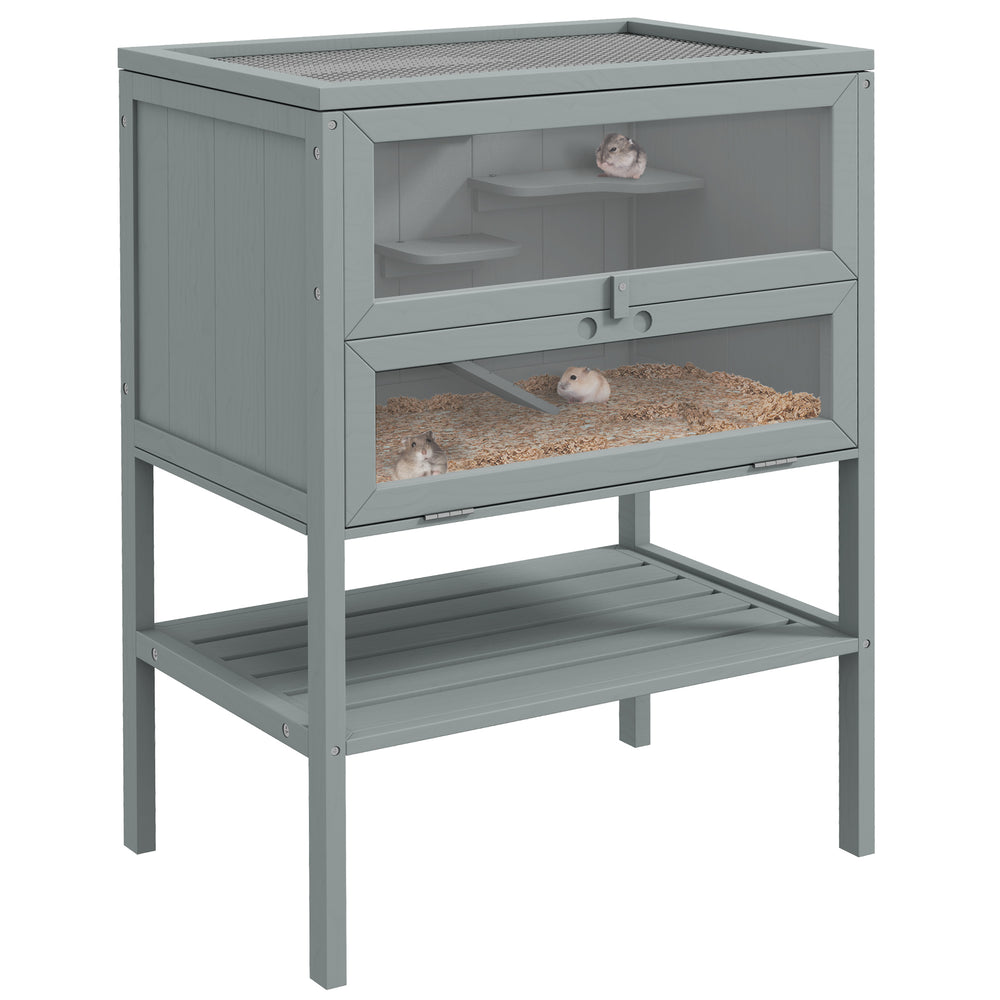 English Elm Pawhut 5-tier Small Pet Habitat with Tubes Tunnels Exercise Wheel and Carry Handles W2225P229198