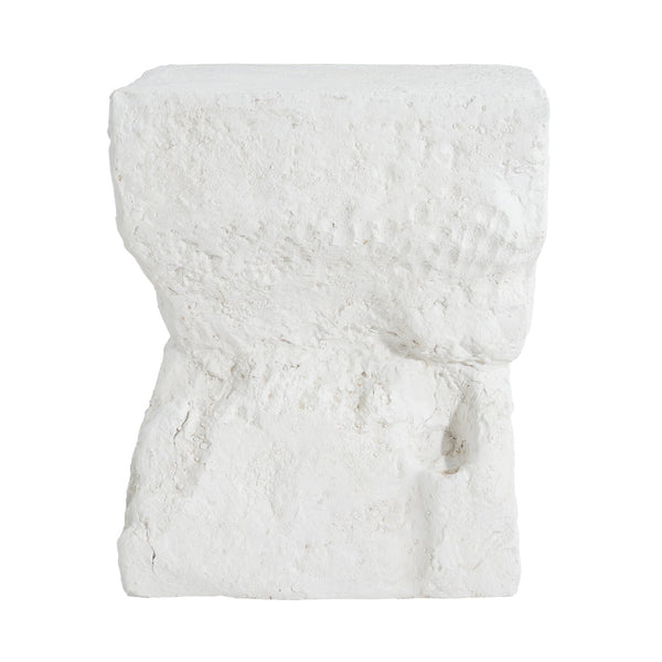 English Elm Christopher Knight Home® - Cleo Modern Minimalist MGO Side Table White — Weatherproof, Eco-Friendly Cubic Accent for Patio/Home N775P300875W