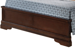 English Elm Charming Traditional Full Bed Frame with Warm Finish, Durable Particle Board Construction, 44"H x 61"W x 84"D Cappuccino 77 L x 6 W x 3 H B078S00330