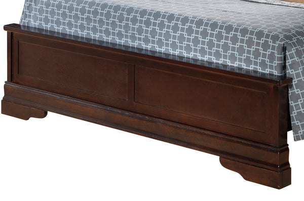English Elm Charming Traditional Full Bed Frame with Warm Finish, Durable Particle Board Construction, 44"H x 61"W x 84"D Cappuccino 77 L x 6 W x 3 H B078S00330