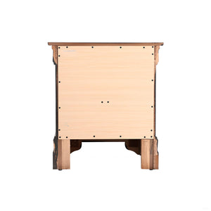 English Elm Louis Louis Phillipe G3125-N Nightstand with Dovetailed Drawers, Carved Bases & Tarnish‑Resistant Hardware Cappuccino 28 L x 24 W x 19 H B078118377