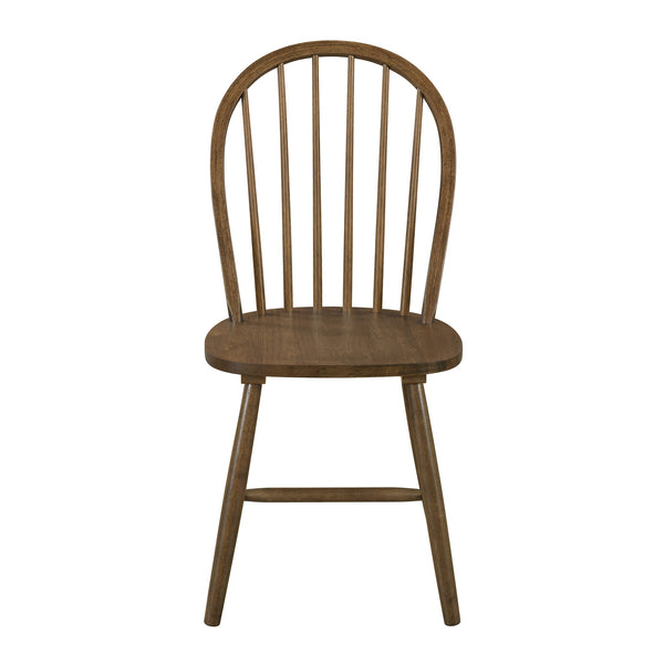 English Elm Christopher Knight Home® - 36 Farmhouse High Back Spindle Dining Chair Set of 2 — Solid Rubberwood, Windsor Back, 300 lb Capacity Walnut N771P278374T