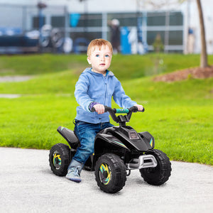 English Elm Aosom Toddler Electric Atv Quad Ride on with Steel Frame and Forward Reverse Controls W2225P200722