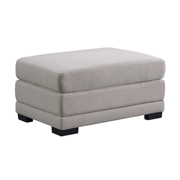 English Elm Sabbia Modular Linen Sectional Sofa with Two Ottomans for Spacious Living Rooms B2749S00067