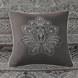 English Elm 5-Piece Sculpted Jacquard Comforter Set Full/Queen with Plush Polyester Fill, Elegant Texture Multicolor 15.35 L x 17.72 W x 11.42 H B035P408229