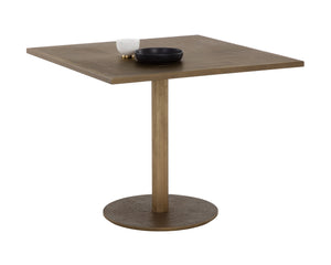 Sunpan Corina 36" Handcrafted Bistro Table with Antique Brass Finish - Unique Artisanal Design Accent Piece