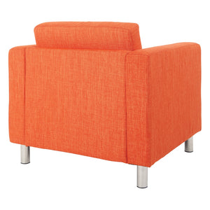 OSP Home Furnishings Pacific Armchair Tangerine