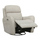 Parker Living Quest - Upgrade Muslin Cordless Swivel Glider Recliner - Powered By Freemotion - Set of 2 Upgrade Muslin MQUE#812GSPH-P25-2-UPMU Parker House