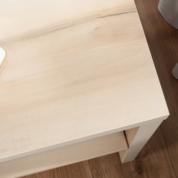 English Elm Night Stand - Sleek Brown Finish With Unique Wave Pattern, Ample Storage & Versatile Design Options B356P367917