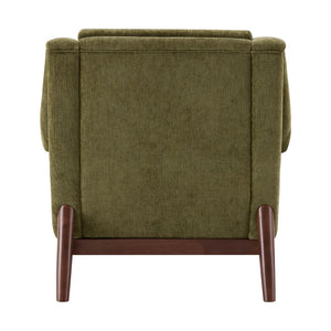 English Elm Modern Boucle Accent Chair Sculpted Flared Arms Birch Legs Mid-century Living Room N723P426251G