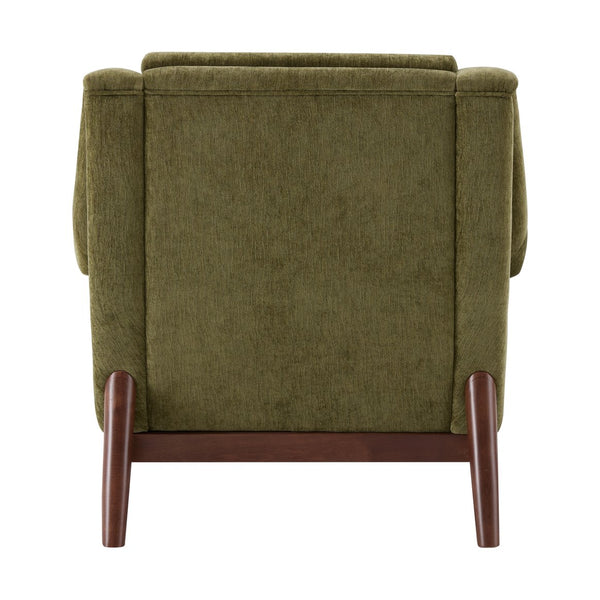 English Elm Modern Boucle Accent Chair Sculpted Flared Arms Birch Legs Mid-century Living Room N723P426251G