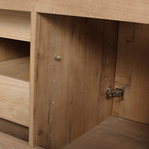 English Elm 48" Freestanding Bathroom Vanity with Soft Close Door 4 Drawers Plywood Build W999P405132