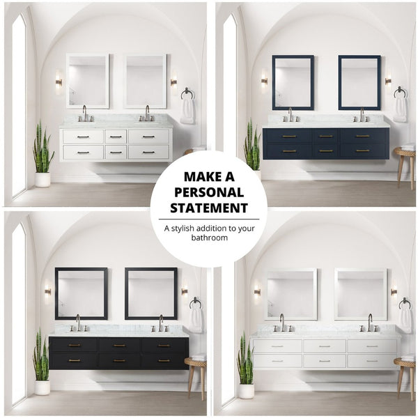 English Elm White Elegant Single Sink Vanity 48" W X 22" D, Cultured Marble Top & Chrome Faucet Set Included B2731P258021-GIGA