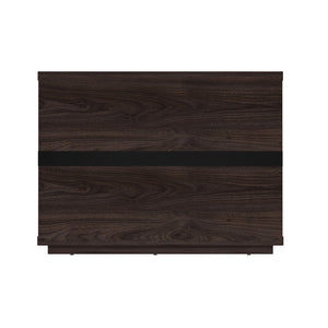 English Elm Evelyn 32" Brown Nightstand - Modern 3-Drawer Design For Stylish Bedroom Storage & Organization B365P398537