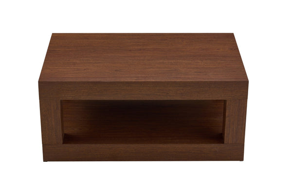 English Elm Modern Two Tier Rectangular Coffee Table with Open Shelf Mdf Frame for Living Rooms W3875P389609