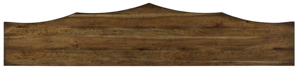 Hooker Furniture Melange Distressed Pecan Credenza Buffet Console With Wire Management, Adjustable Shelves & Bold Pulls 638-85181