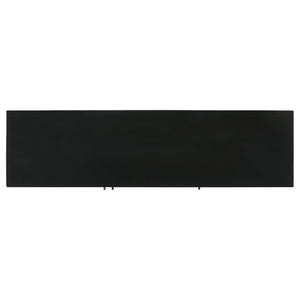 English Elm Madrid Rustic Natural & Black 3-Door Accent Cabinet with Textured Wood Doors, Adjustable Shelves, Iron Knobs (64"W) B062P358339