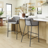 Bremor Barstool Slate Gray 110173 Zuo Modern