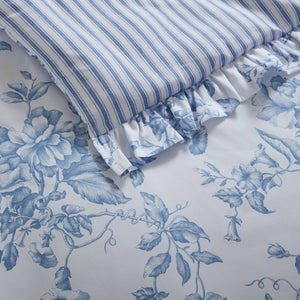 English Elm 5 Piece Full/Queen Comforter Set with Decorative Pillows - Soft Microfiber, Hypoallergenic, Cozy Layering Blue 16.54 L x 12.6 W x 7.87 H B035P381287