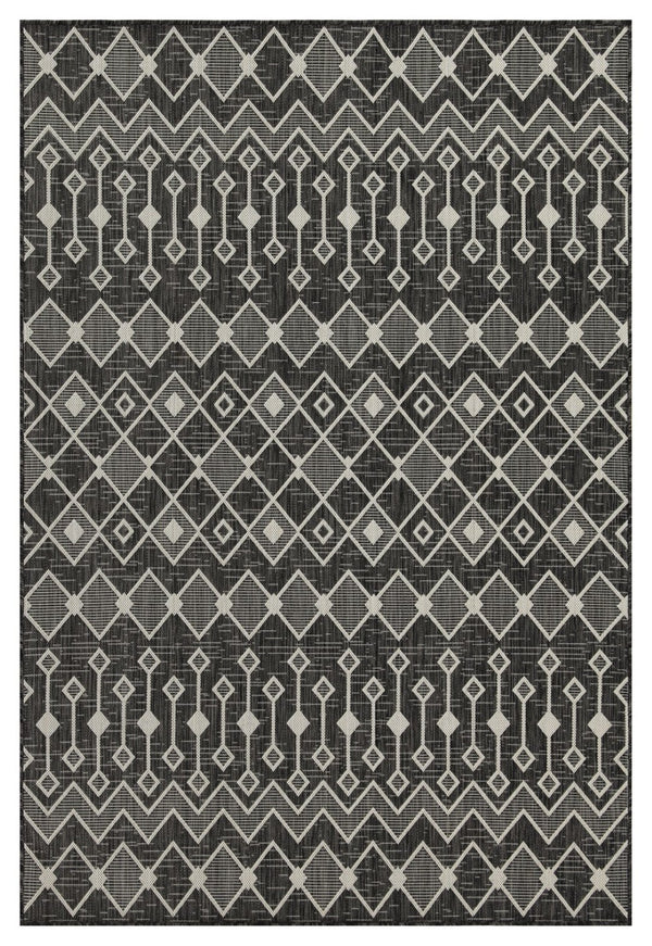English Elm Sunshine Anthracite 2'7" X 7'3" Durable Indoor/Outdoor Area Rug - Stylish, Low-Maintenance & Versatile B186P198912-GIGA