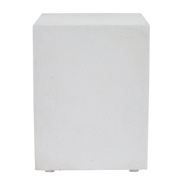 English Elm Mgo Tree Stump Side Table Lightweight Concrete Gray Wood Grain Finish Outdoor Indoor N776P372346W