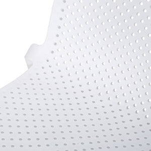 English Elm Christopher Knight Home® - IVY Outdoor Dining Chair with Weather-Resistant Polypropylene, Perforated Modern Design & Durable Frame White 33.5 L x 23.5 W x 20.3 H 68520.00WHI