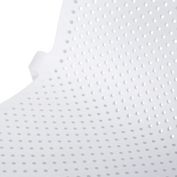 English Elm Christopher Knight Home® - IVY Outdoor Dining Chair with Weather-Resistant Polypropylene, Perforated Modern Design & Durable Frame White 33.5 L x 23.5 W x 20.3 H 68520.00WHI