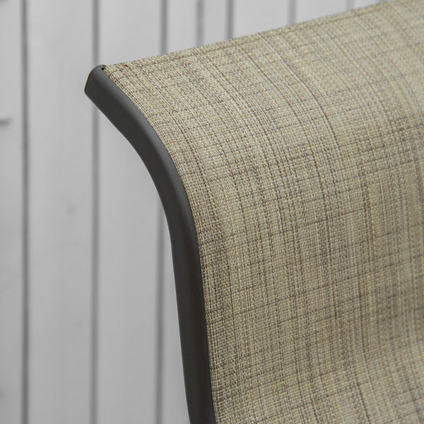 English Elm Outsunny Outdoor Glider Chair - Lightweight Patio Rocking Chair With Ergonomic Design & Durability W2225P174350-GIGA