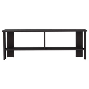 English Elm Kingsland Black TV Stand with 2 Open Shelves, Engineered Wood Media Console for Living Room Storage B092P286117