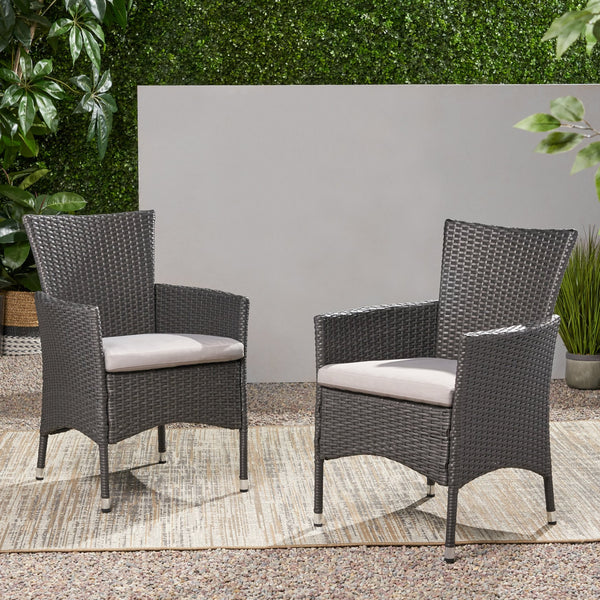 English Elm Christopher Knight Home® - Malta Dining Chair Set Of 2 - Modern Wicker Design For Dining, Lounge, Or Reception Spaces 56447.00A