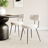 Blanca Dining Chair - Set of 2 Ivory 109738 Zuo Modern