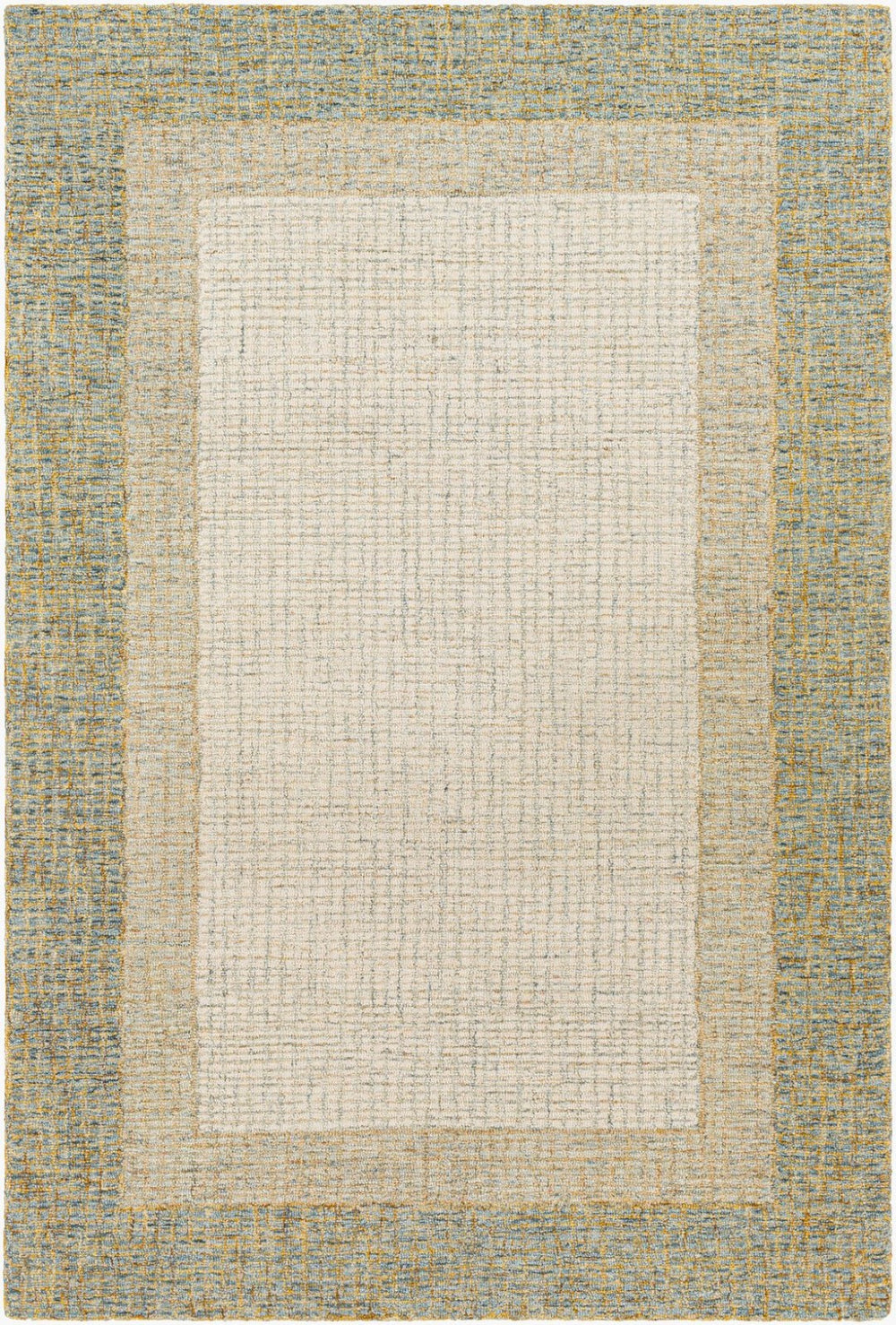 Livabliss Elena Hand Tufted Wool Area Rug for Living Room Bedroom Large Contemporary Floor Accent Dusty Sage, Tan 2' x 3' EAE2301-23