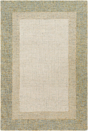 Livabliss Elena Hand Tufted Wool Area Rug for Living Room Bedroom Large Contemporary Floor Accent Dusty Sage, Tan 2' x 3' EAE2301-23