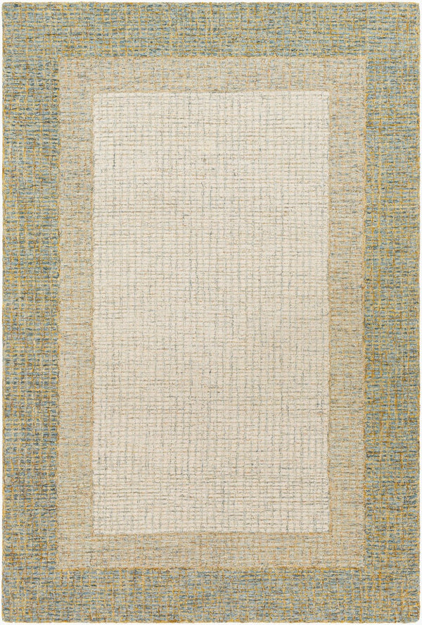 Livabliss Elena Hand Tufted Wool Area Rug for Living Room Bedroom Large Contemporary Floor Accent Dusty Sage, Tan 2' x 3' EAE2301-23