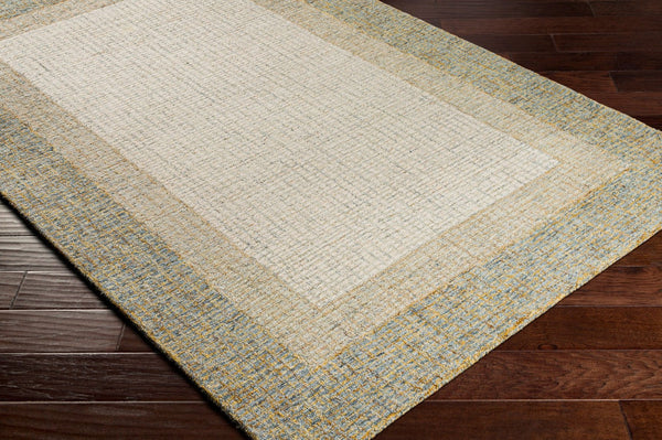 Livabliss Elena Hand Tufted Wool Area Rug for Living Room Bedroom Large Contemporary Floor Accent Dusty Sage, Tan 2' x 3' EAE2301-23