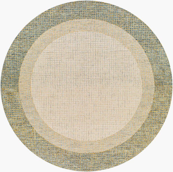 Livabliss Elena Hand Tufted Wool Area Rug for Living Room Bedroom Large Contemporary Floor Accent Dusty Sage, Tan 8' x 8' EAE2301-8RD