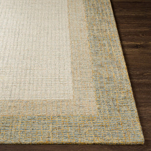 Livabliss Elena Hand Tufted Wool Area Rug for Living Room Bedroom Large Contemporary Floor Accent Dusty Sage, Tan 2' x 3' EAE2301-23