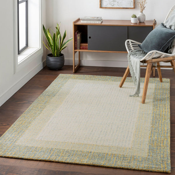 Livabliss Elena Hand Tufted Wool Area Rug for Living Room Bedroom Large Contemporary Floor Accent Dusty Sage, Tan 2' x 3' EAE2301-23