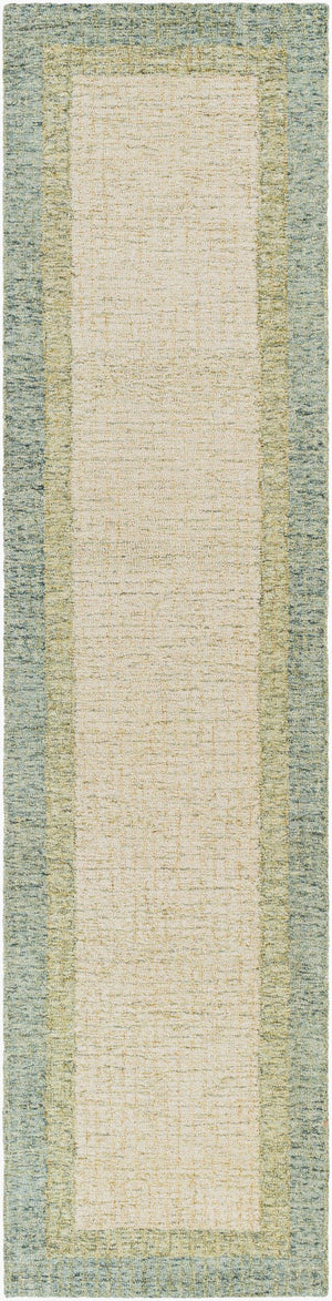 Livabliss Elena Wool Area Rug Hand Tufted Geometric Design for Large Living Dining Rooms Dusty Sage, Lig 2'6" x 10' EAE2302-2610