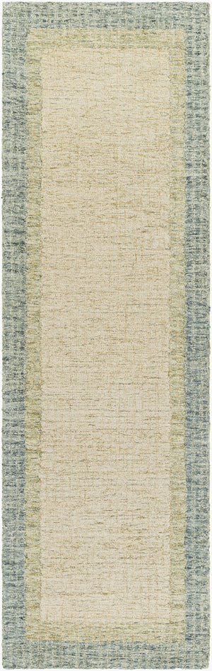 Livabliss Elena Wool Area Rug Hand Tufted Geometric Design for Large Living Dining Rooms Dusty Sage, Lig 2'6" x 8' EAE2302-268