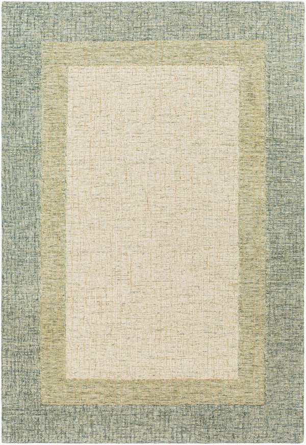 Livabliss Elena Wool Area Rug Hand Tufted Geometric Design for Large Living Dining Rooms Dusty Sage, Lig 2' x 3' EAE2302-23