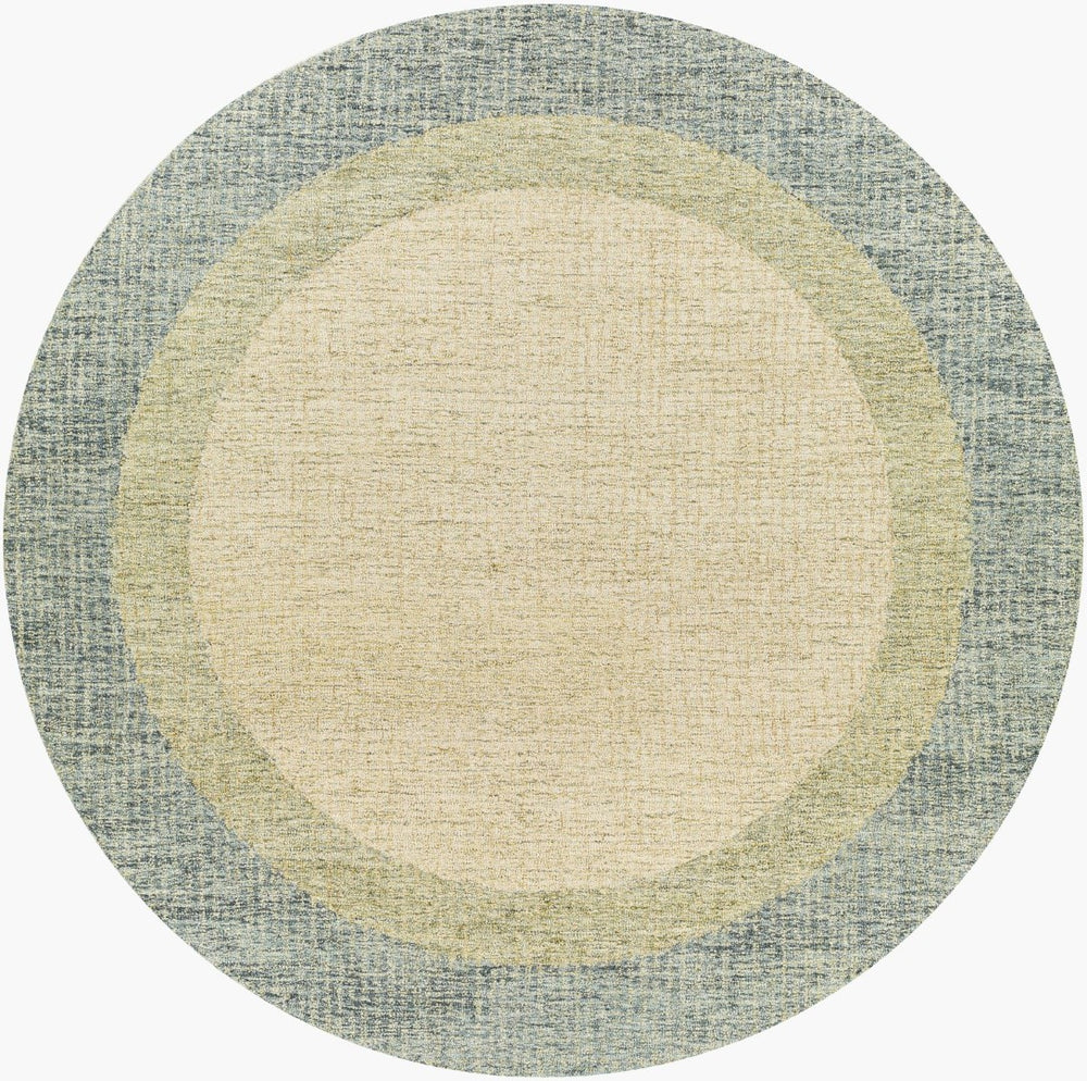 Livabliss Elena Wool Area Rug Hand Tufted Geometric Design for Large Living Dining Rooms Dusty Sage, Lig 8' x 8' EAE2302-8RD