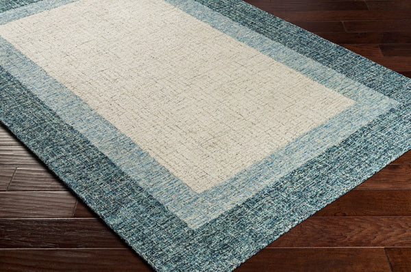 Livabliss Elena Hand Tufted Wool Area Rug Artisan Crafted for Living Dining or Bedroom Spaces Navy, Teal 5' x 7'6" EAE2303-576